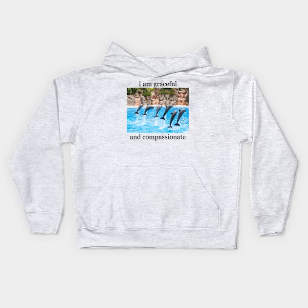 Dolphin Delight Kids Hoodie by Kings Court